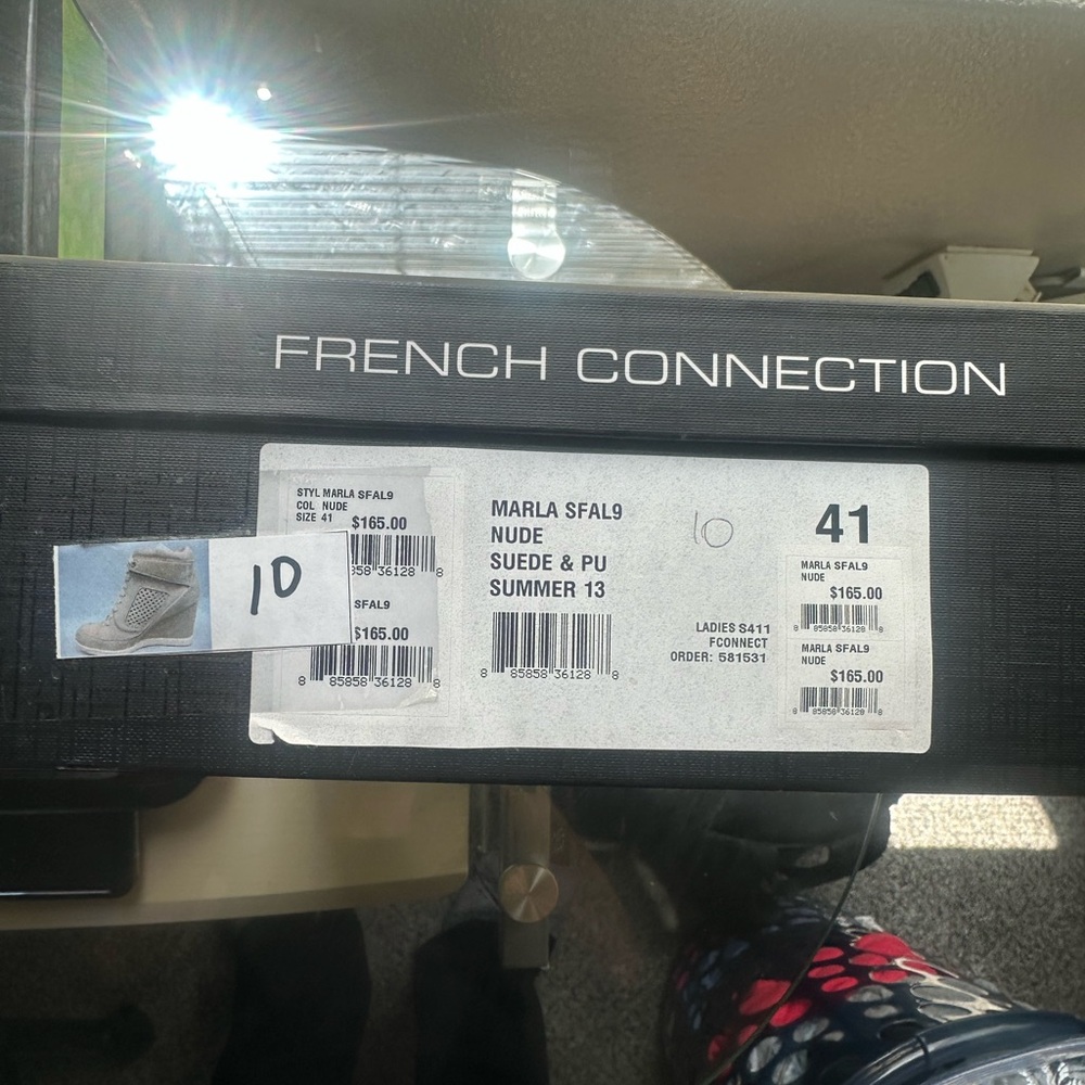 French Connection Nude Suede & PU Women's Shoes